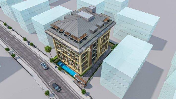 Apartments 3 Km from Cleopatra Beach in Alanya