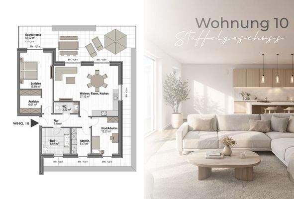 Penthouse der Extraklasse - Grundriss WE 10