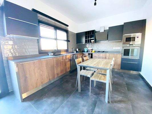 Furnished Semi-Detached Villa with Shared Pool in Gazimağusa