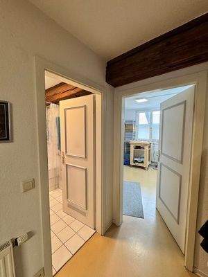 Blick zum Schlafzimmer