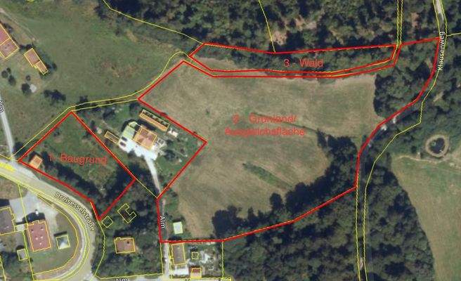 3 Grundstücke - Ansicht