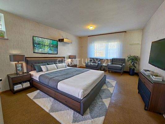 So könnte das Eltern - Schlafzimmer modern eingerichtet auss