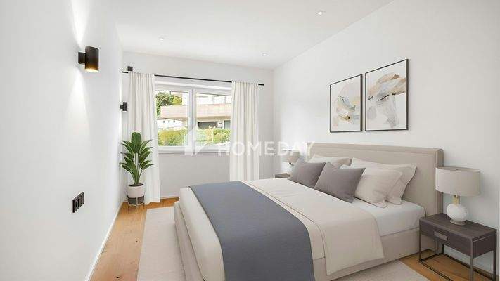 Schlafzimmer 1-Musterfoto (virtuelle Inszenierung)