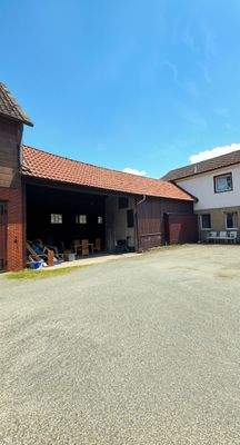 Innenhof Mehrfamilien-Fachwerkhaus