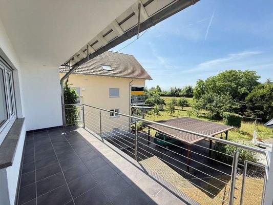 Ausblick vom Balkon OG