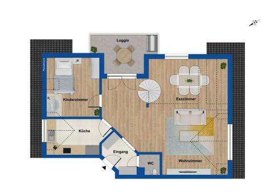 Grundriss 1. Dachgeschoss