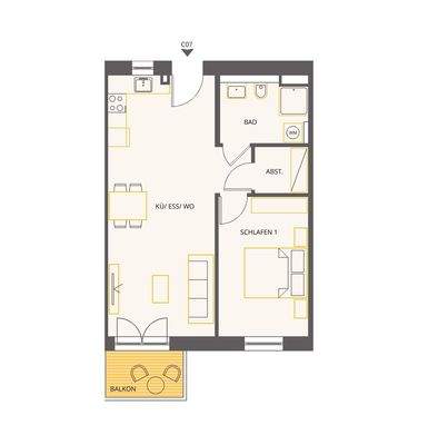 Wohnung 25 Grundriss