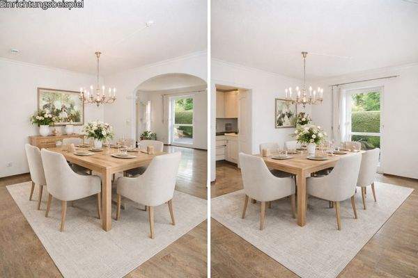 Esszimmer - Visualisierung mit Einrichtugnsbeispielen