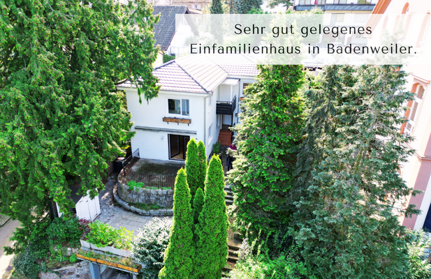Außenansicht freistehendes Einfamilienhaus Badenweiler