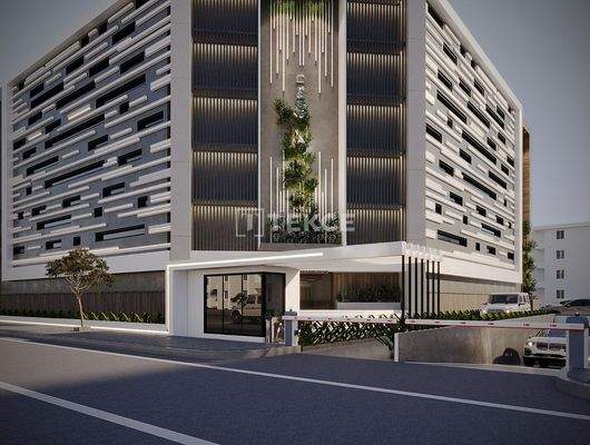 Real Estate with a Pool Near the Airport in Antalya