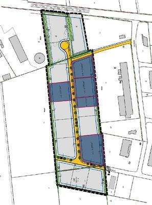 Lageplan der verfügbaren Grundstücke