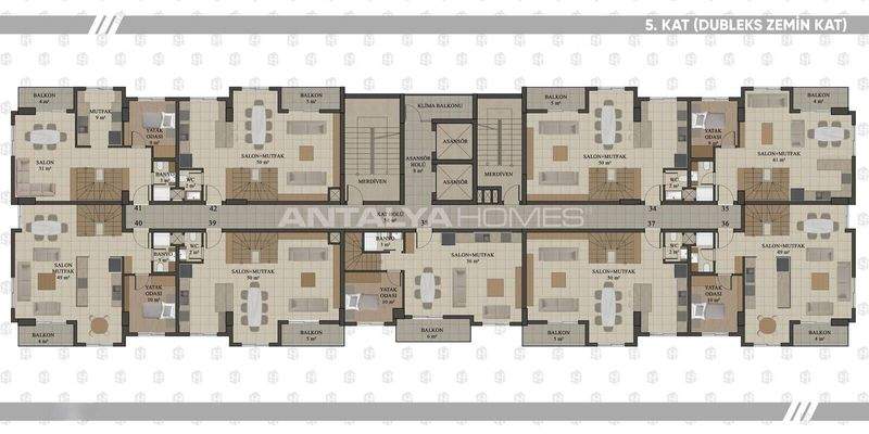 Mountain View Flats with Pool and Parking in Konyaaltı