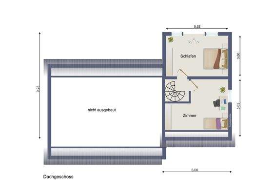 Grundriss Dachgeschoss