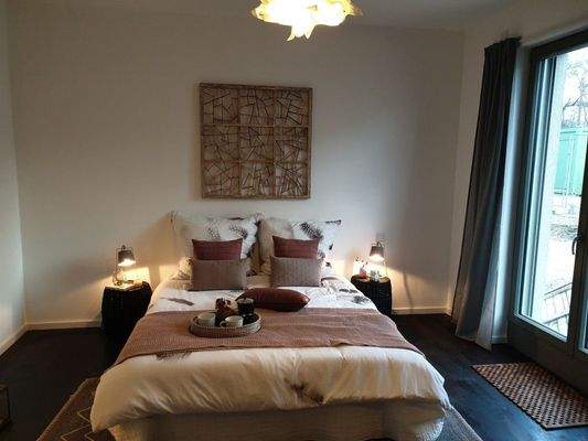 Schlafzimmer eingerichtet