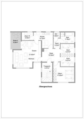 Grundriss Obergeschoss
