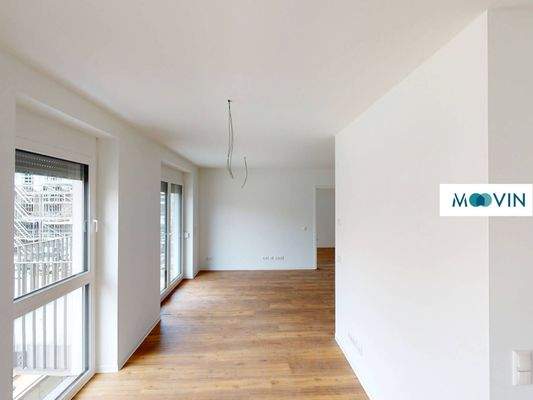 Ansicht II: Wohn-/Esszimmer