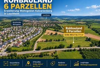 Rohbauland Lauchheim_ Sechs Parzellen