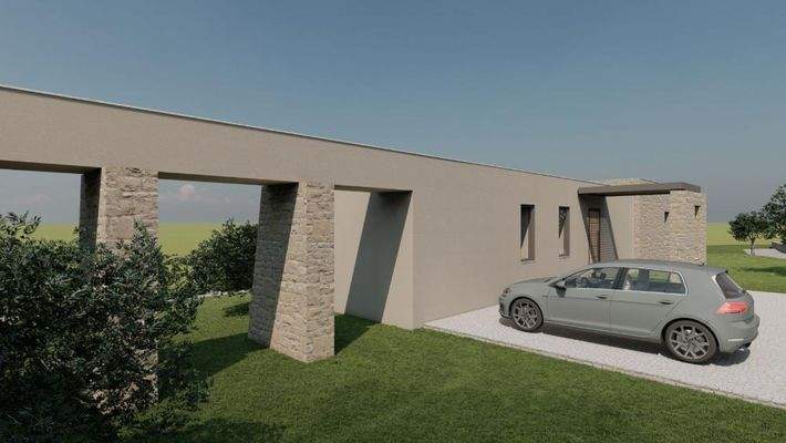Kreta, Litsarda: Ruhiges Grundstück mit Baugenehmigung und atemberaubender Aussicht auf die Landschaft zu verkaufen