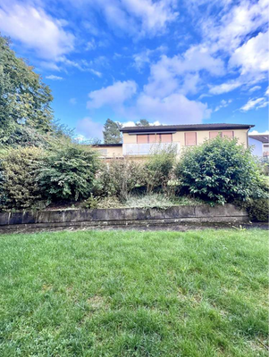 Rückseite mit Garten