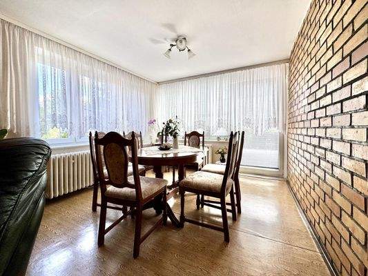 Essbereich im Wohnzimmer