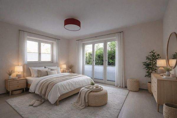 HOMESTAGING Schlafzimmer (KI generiert)