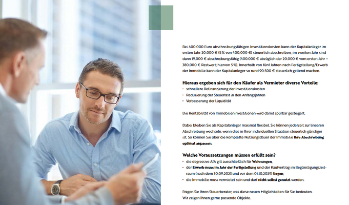 Degressive Afa von 5%