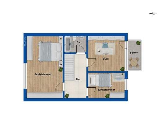 Grundriss Obergeschoss