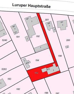 Flurkarte ohne Neubau Nachbar