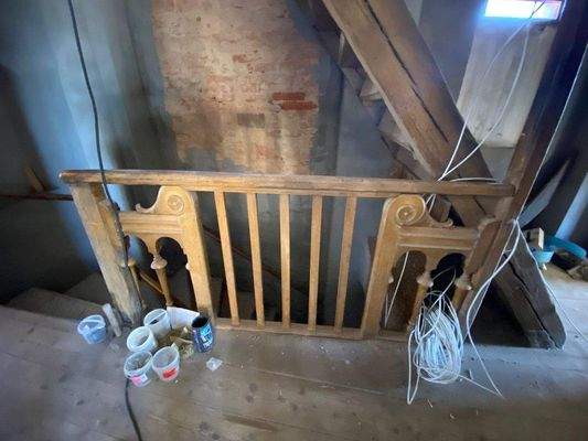 Noch nicht fertig gestellter Ausbau des Dachgescho