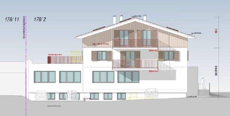 Hausansicht nach Ausbau 