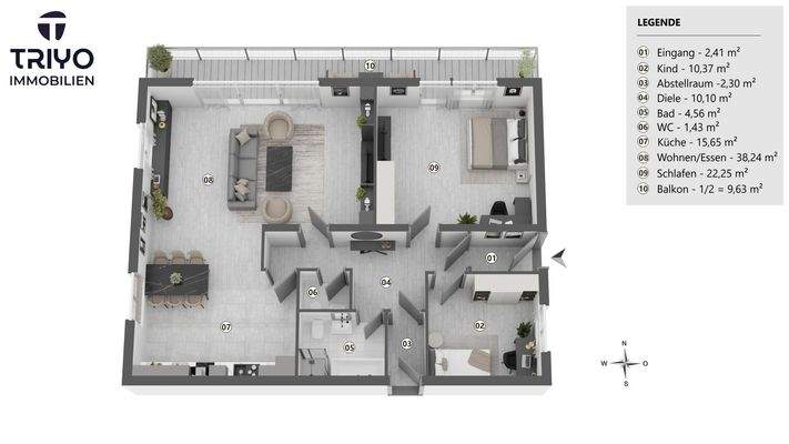 Grundriss EG, Panoramstr 33, Bühl