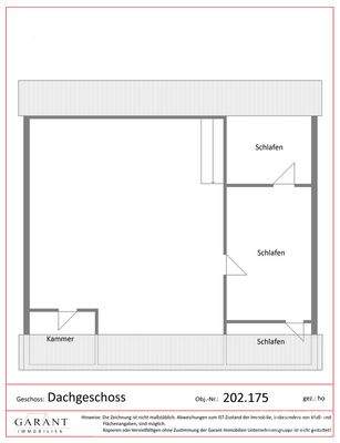 Grundriss Dachgeschoss