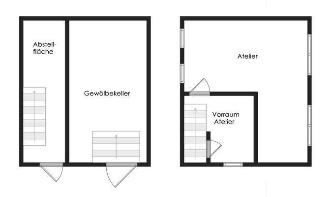 Hinterhaus EG & OG - Skizze nicht maßstabsgetreu