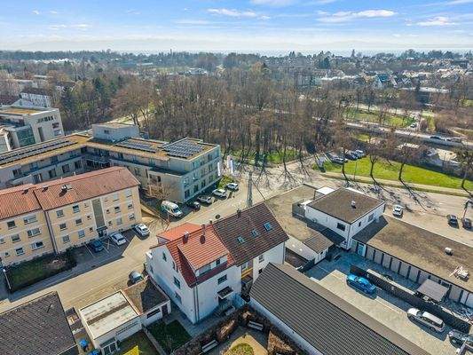 Luftaufnahme in Richtung Bodensee