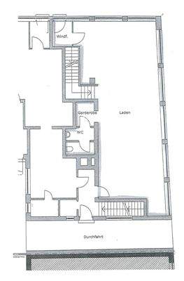 Grundriss Laden