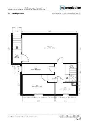 Grundriss Kellergeschoss Exposé