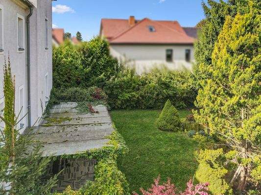 Gartenansicht Rückseite Haus