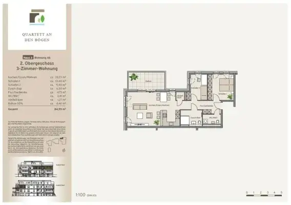 Haus 3 - Wohnung 46 - Kaufpreis 409.900 €