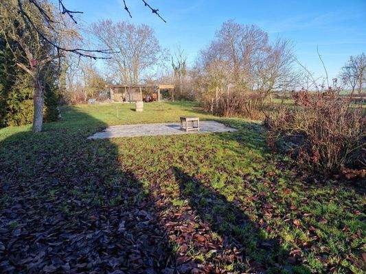 Blick auf das Grundstück