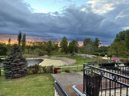 Blick von der Dachterrasse