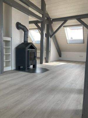 Kaminofen im Wohnzimmer