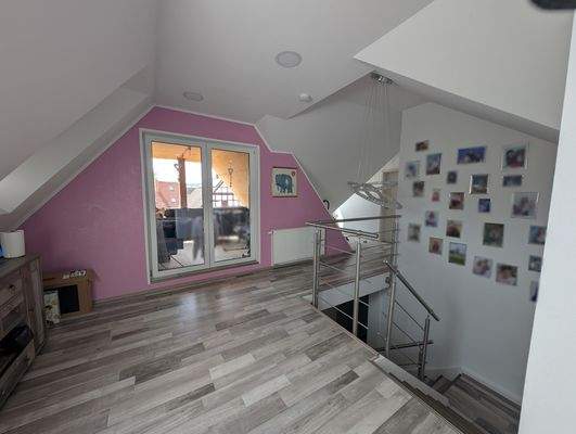 Flur mit Loggia Maisonette Wohnung