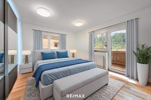 Virtuelles Staging Schlafzimmer