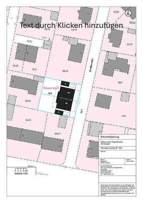 Lageplan mit Bebauungsvorschlag DHH 1-reserviert