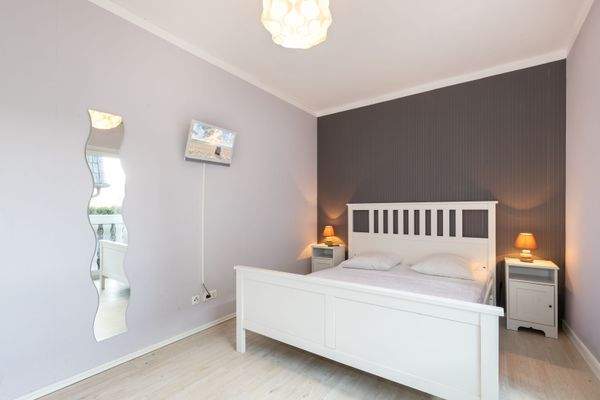 Das ruhige Schlafzimmer im Obergeschoss