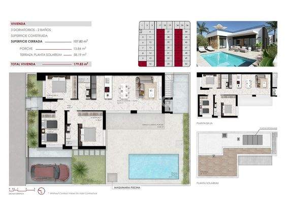 Stylish Villas with Pool and Roof Terrace in Ciudad Quesada