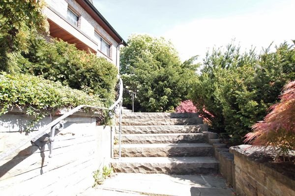 Treppe zum Haus