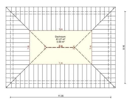 Grundriss Dachboden