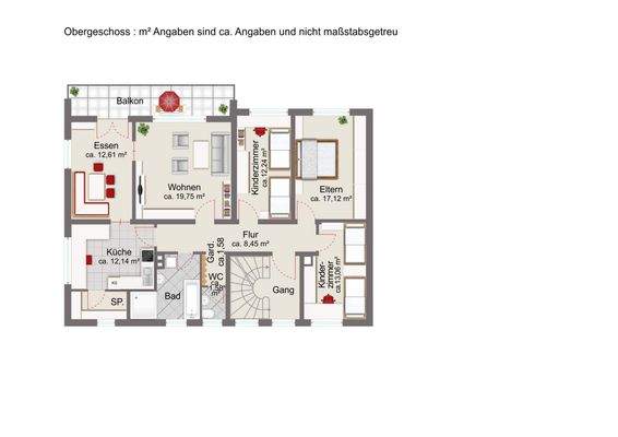 Grundriss Obergeschoss