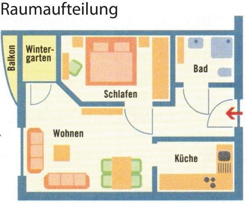 Raumaufteilung